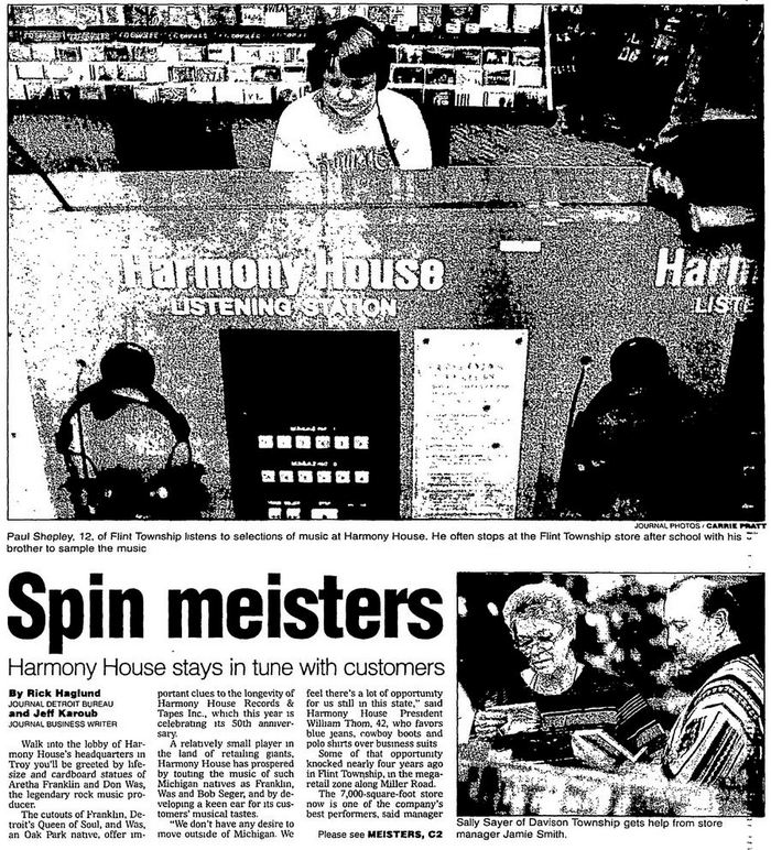Harmony House Records and Tapes - Flint Journal 1997